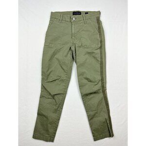 LUCKY BRAND‎ Womens Cargo Utility Pocket Pants Size 26 Olive Side Stripe